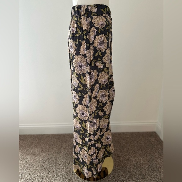Leith High Low Maxi Women's Floral Elastic Waist Skirt Size XS - Picture 5 of 12